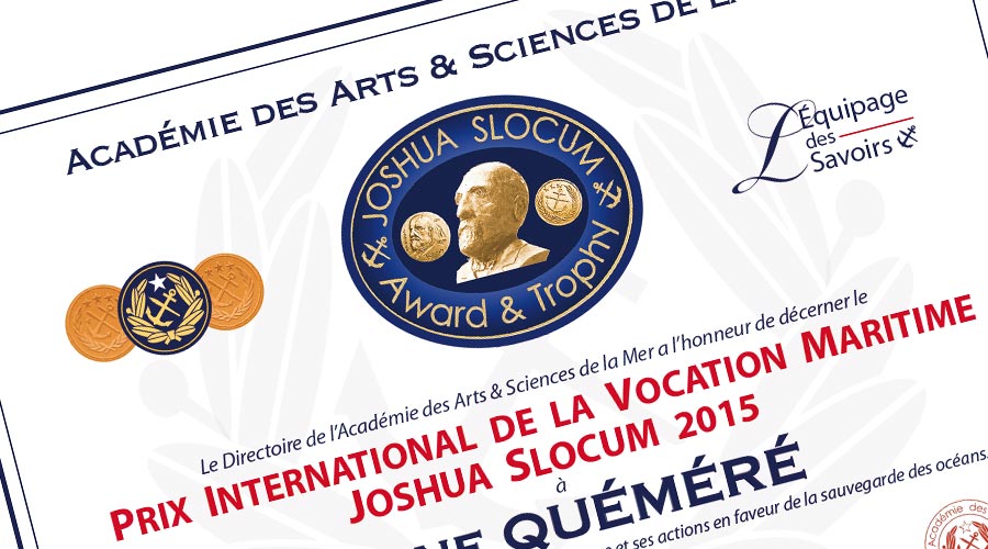 Prix Joshua Slocum © Académie des Arts et Sciences de la Mer