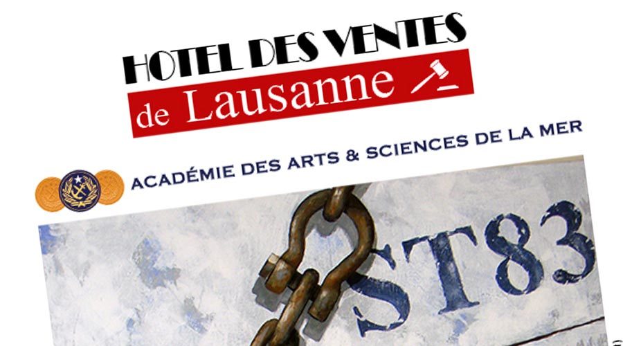 Vente Drouot par l'Hôtel des Ventes de Lausanne © Académie des Arts et Sciences de la Mer