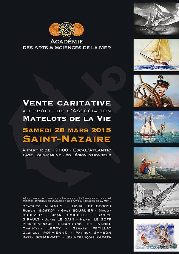 Affiche Matelots de la Vie 2015 © Christian LEROY pour l'Académie des Arts & Sciences de la Mer