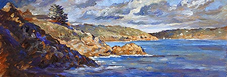 joris le dain peintre pont aven port manech