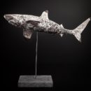 YVELIN_Laurent_Requin-Pointes-Noires_sculpture_raku